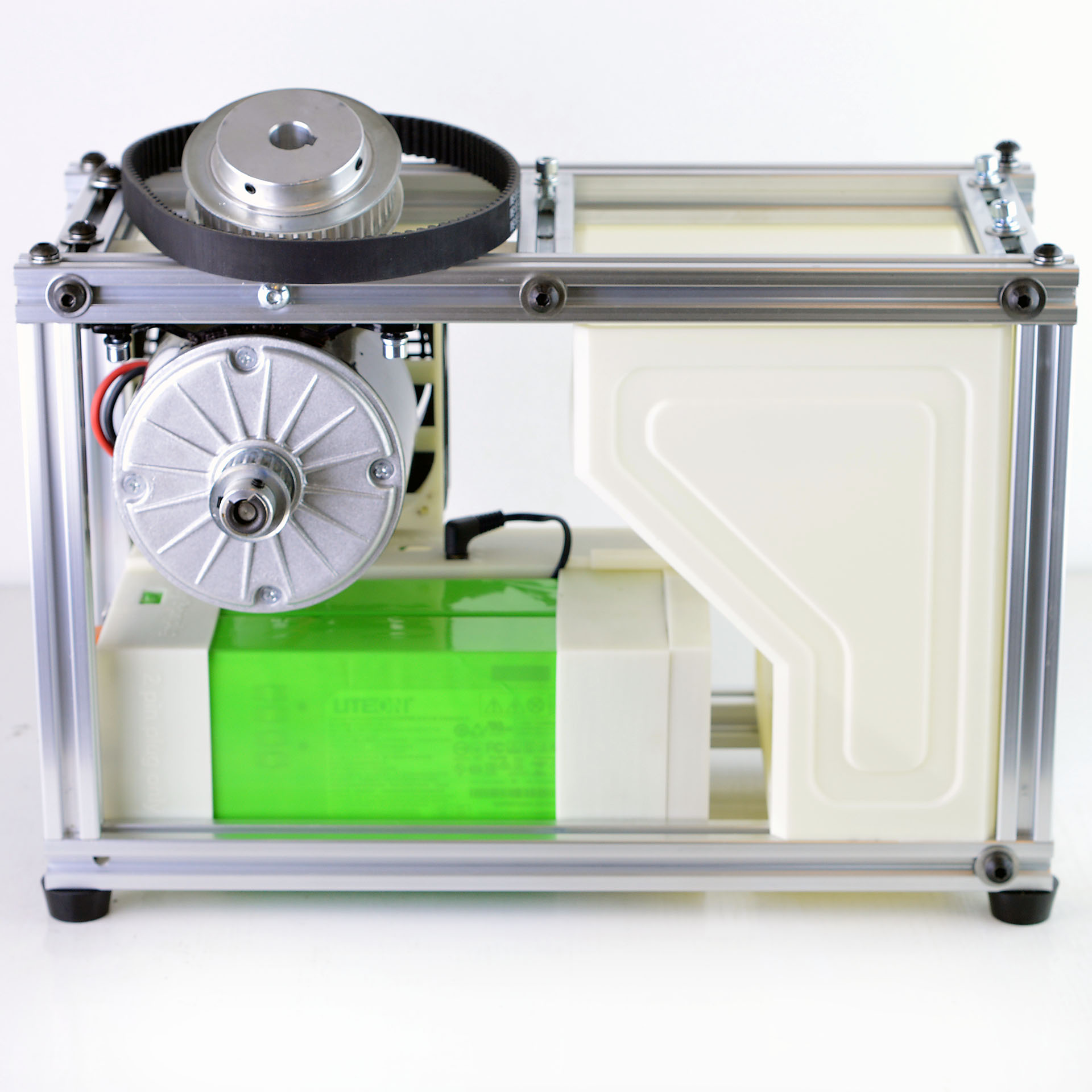 Automatic control module including power supply, aluminum profile frame and motor 